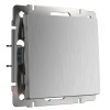 Выключатель Werkel W1110009 cеребряный рифленый