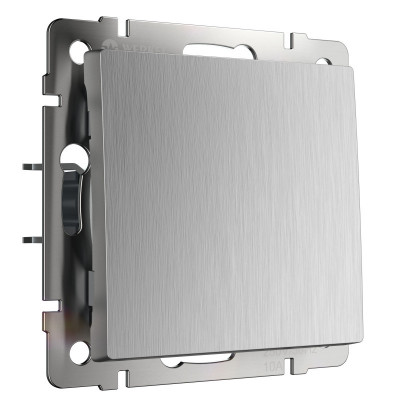 Выключатель Werkel W1110009 cеребряный рифленый