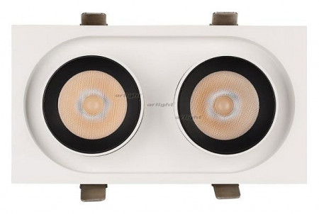 Встраиваемый светильник на штанге Arlight LGD-PULL-S100x200-2x10W White6000 (WH, 20 deg) 026193