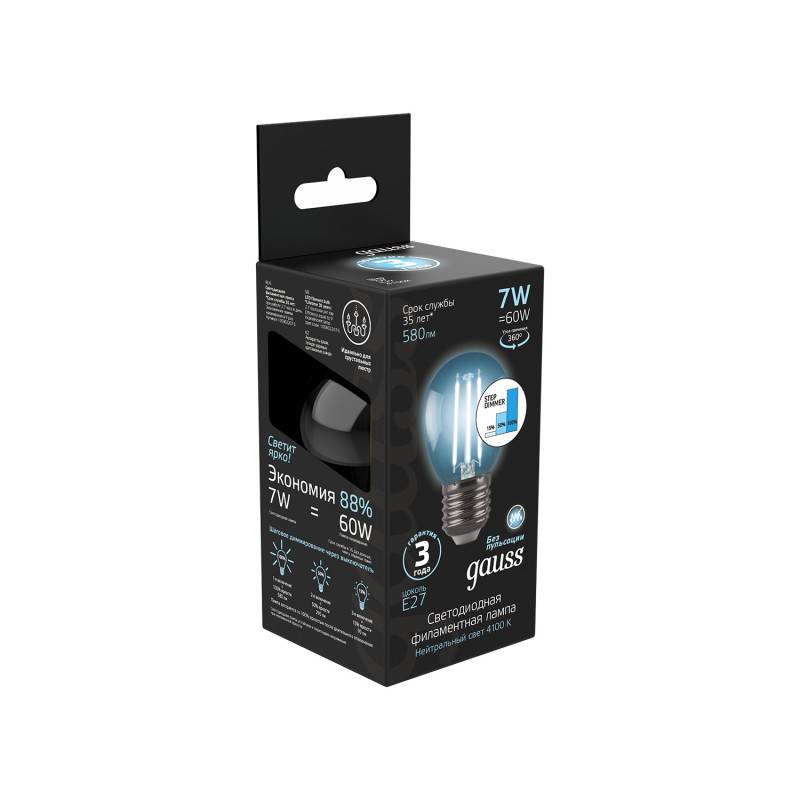 Светодиодная лампа Gauss 105802207-S