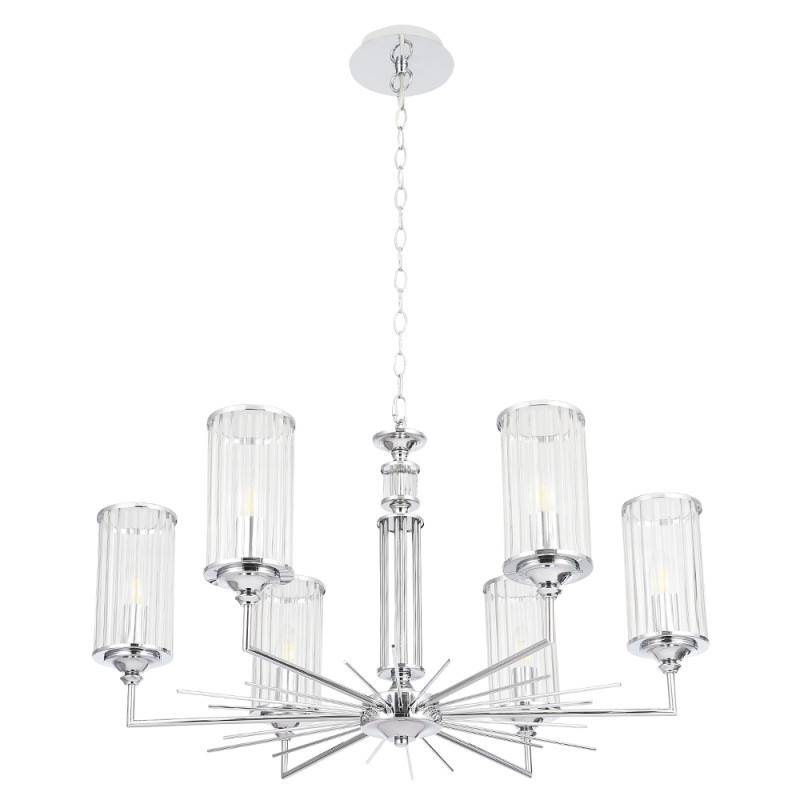 Подвесная люстра Crystal Lux GLORIA SP6 CHROME