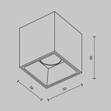 Накладной светильник Maytoni Alfa LED C064CL-5W3K-SQ-B