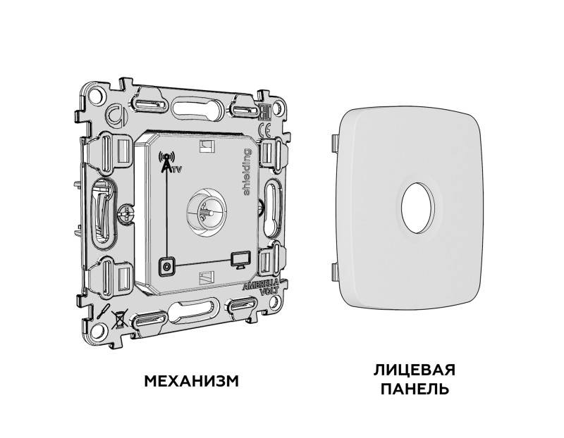 Розетка Ambrella Volt MO113005