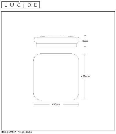 Накладной светильник LUCIDE 79198/42/61