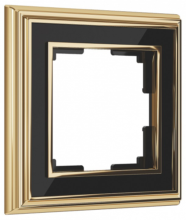 Рамка на 1 пост Werkel Palacio золото, черный W0011330