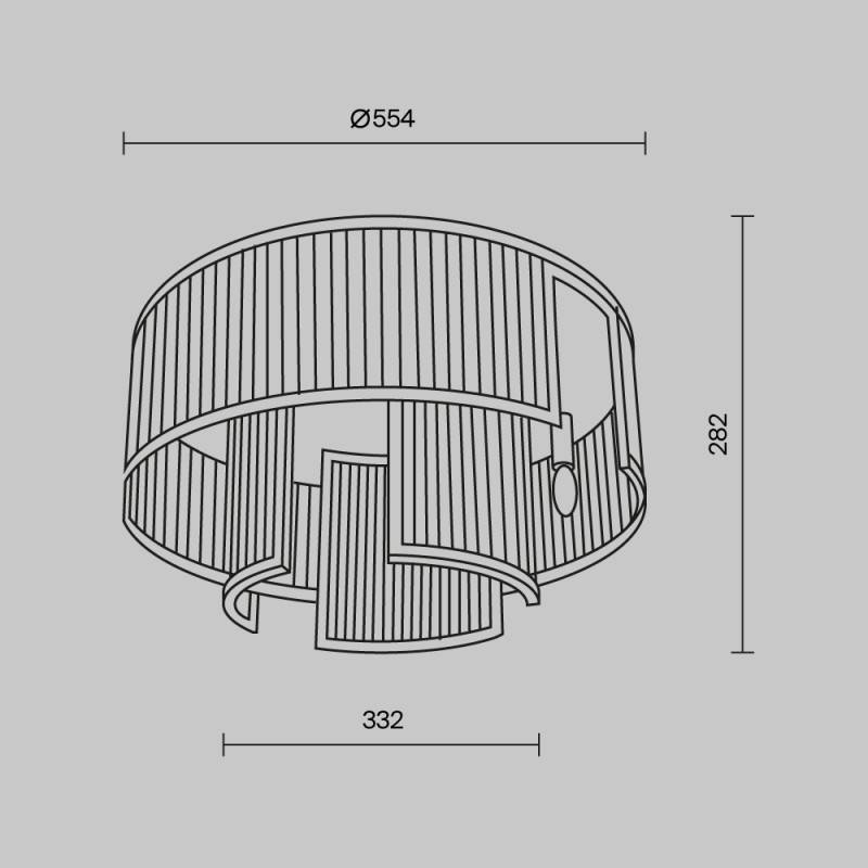Накладная люстра Maytoni MOD174CL-06G