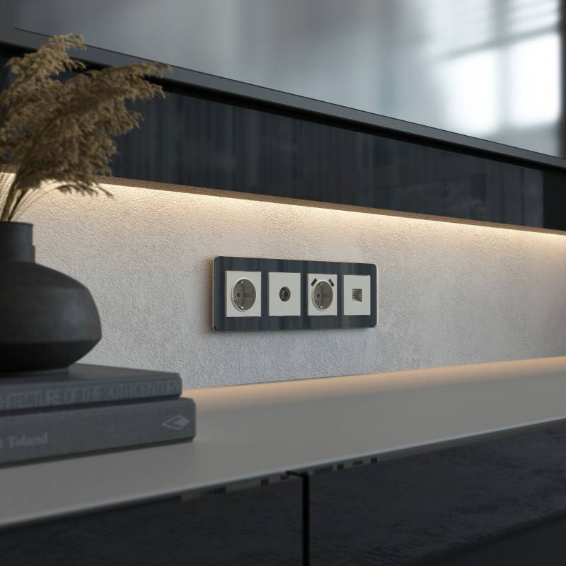 Розетка Werkel W1283004 дымчатый