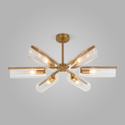 Люстра на штанге Eurosvet 70144/6 латунь