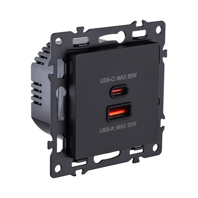 Розетка KOLLINGER AS-024BK