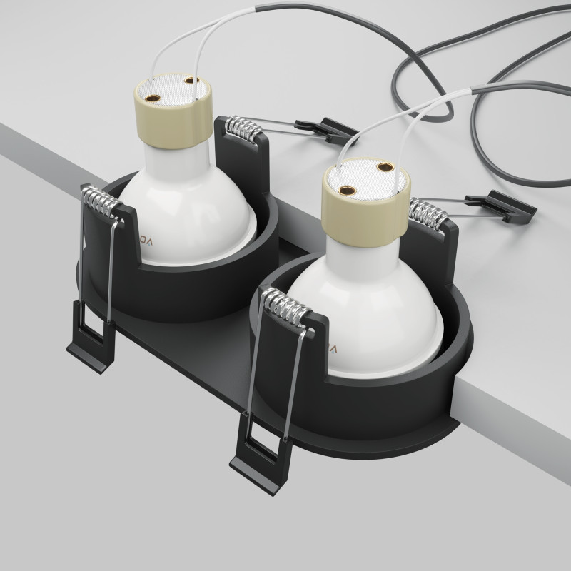 Встраиваемый светильник Maytoni Technical DL126-02-GU10-B