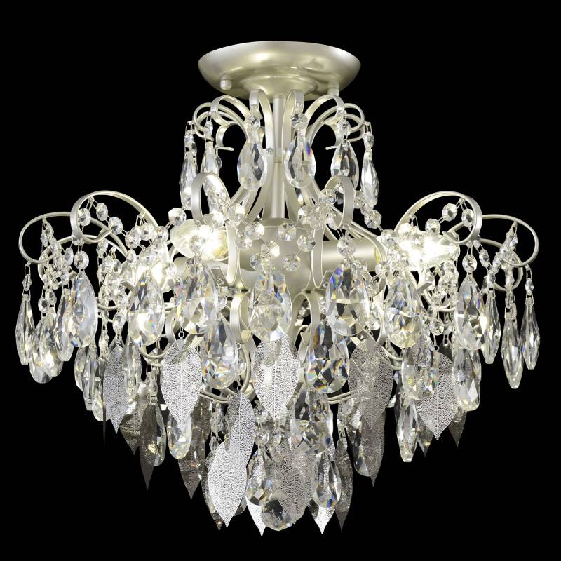 Накладная люстра Crystal Lux ESMIRALDA PL4 SILVER