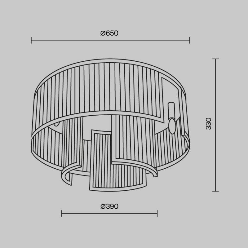 Накладная люстра Maytoni MOD174CL-09G