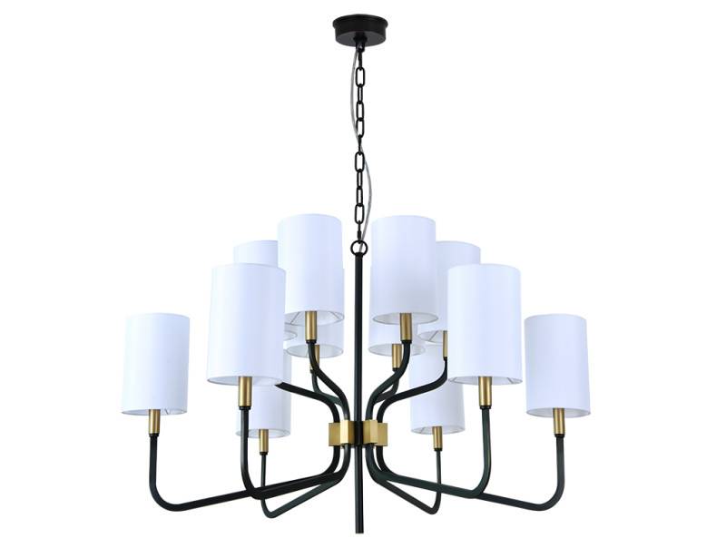 Подвесная люстра Newport 35212/С black+brass