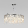 Подвесная люстра Eurosvet 60159 хром/ прозрачный хрусталь Strotskis