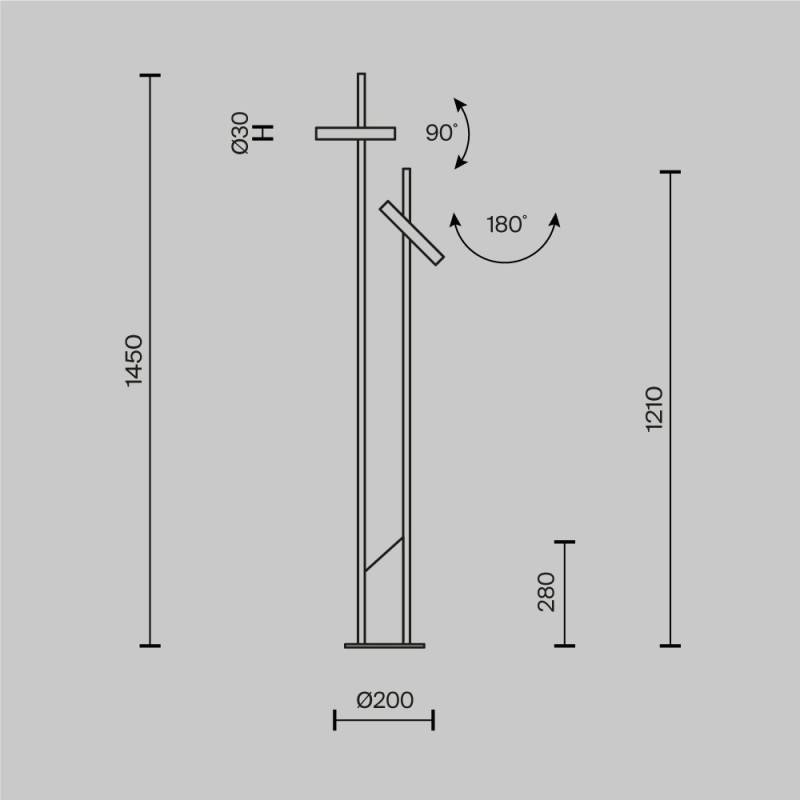 Торшер Maytoni MOD460FL-L6BS3K