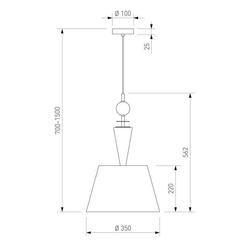 Подвесной светильник Eurosvet 104014 латунь