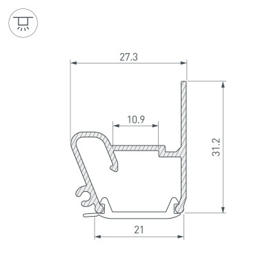 Профиль Arlight 040701