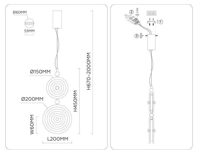Подвесной светильник Ambrella Light LH31127