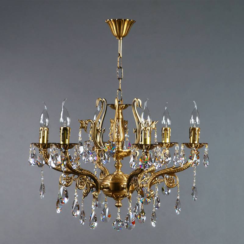 Подвесная люстра AMBIENTE by BRIZZI 8828/6 AB Tear Drop