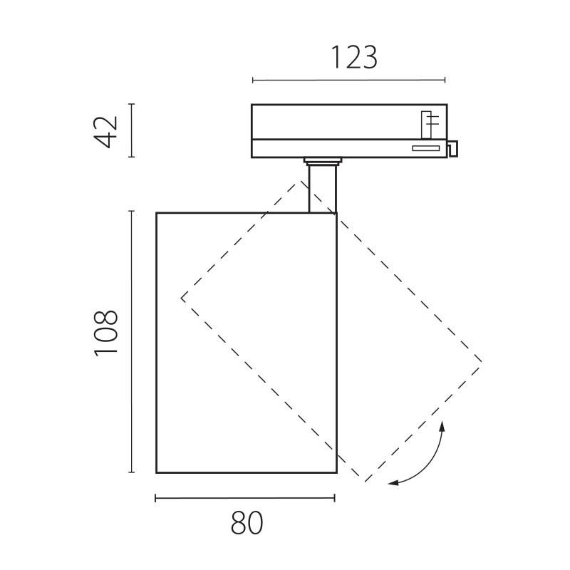 Светильник на шине Lightstar A5337QT36G