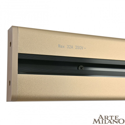 Трековая система розеток Arte Milano 385205TOB/50 Gold