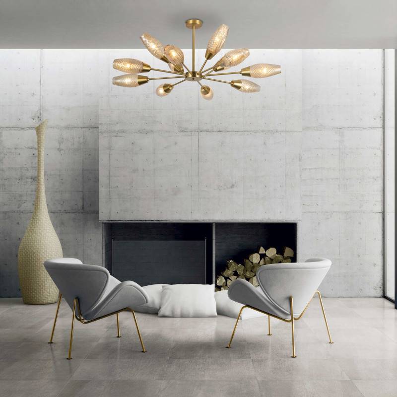 Люстра на штанге Eurosvet 60140/12 золото