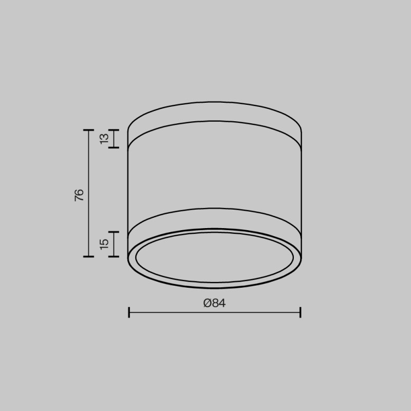 Накладной светильник Maytoni Technical C120CL-GX53-B