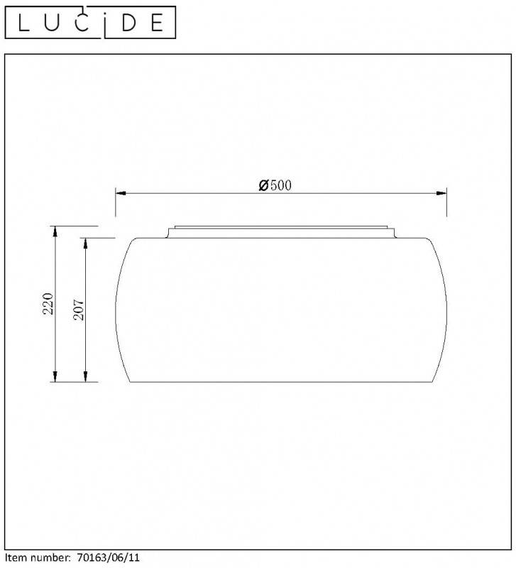 Накладной светильник LUCIDE 70163/06/11