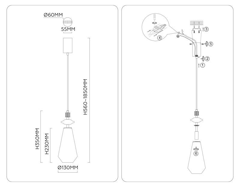 Подвесной светильник Ambrella Light LH53301