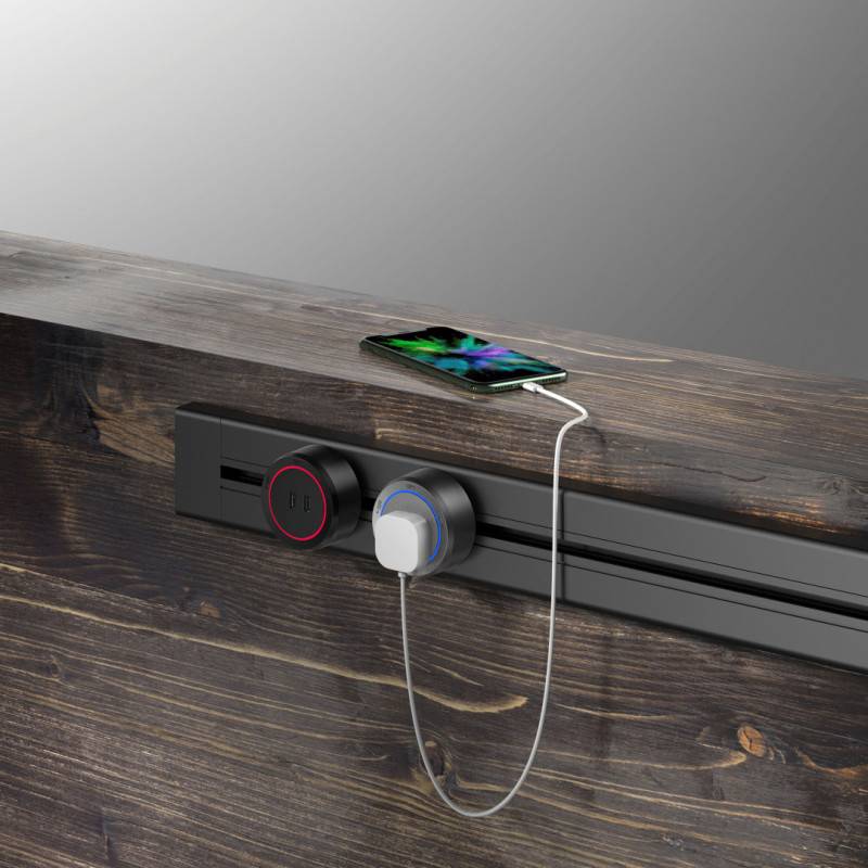 Трековая система розеток Arte Milano 385201TOB/100 Grey