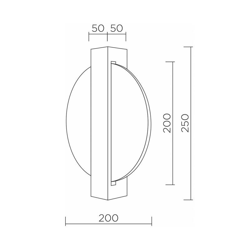 Бра LED4U L7389-250 BK