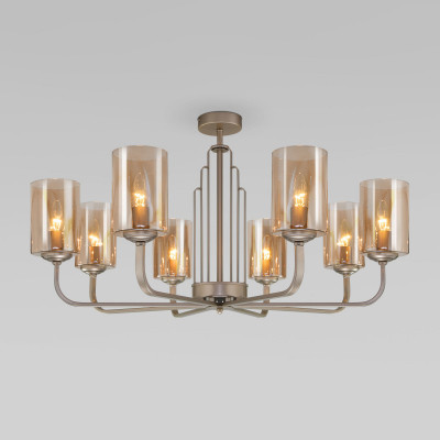 Люстра на штанге Eurosvet 60138/8 перламутровое золото