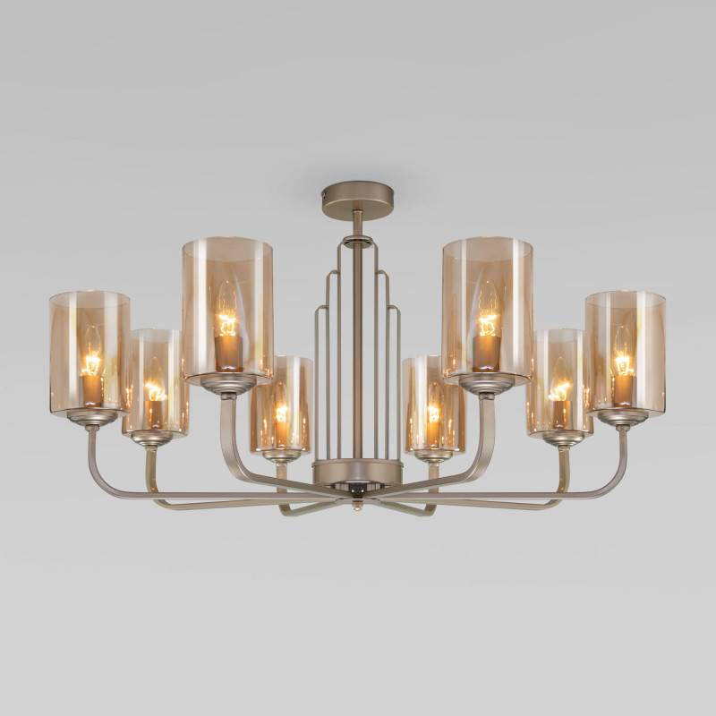 Люстра на штанге Eurosvet 60138/8 перламутровое золото