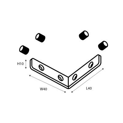 Соединитель для шинопровода Favourite 1014-CU-001