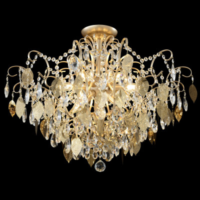 Накладная люстра Crystal Lux ESMIRALDA PL9 GOLD