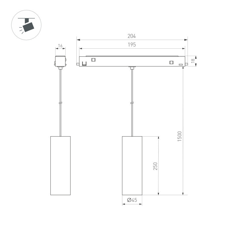 Светильник на шине Arlight 035830