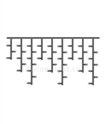 Светодиодная бахрома Laitcom PIL150BL-10-2G