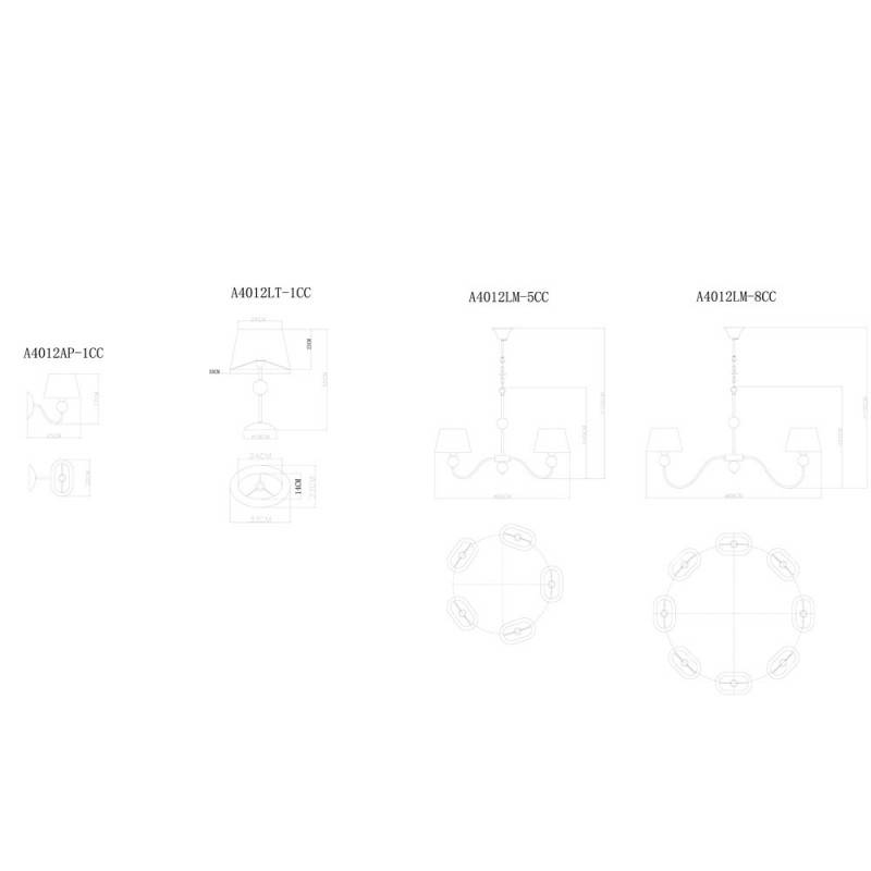 Подвесная люстра ARTE Lamp A4012LM-8CC