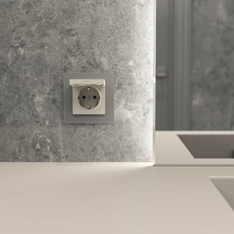 Розетка Werkel W1271004 дымчатый