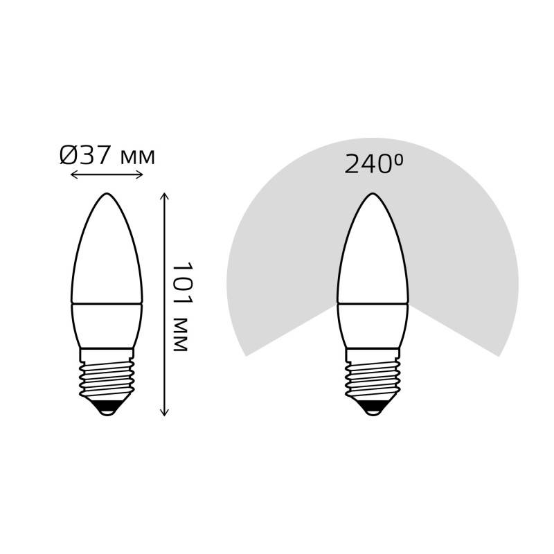 Светодиодная лампа Gauss 103102107