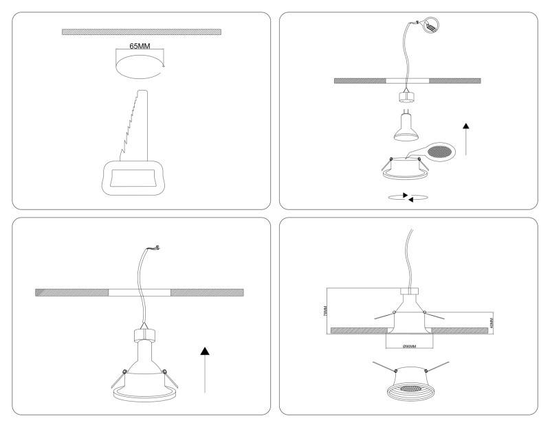 Встраиваемый светильник Ambrella Light TN102862