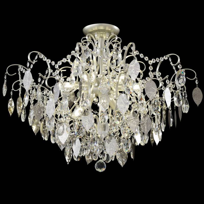 Накладная люстра Crystal Lux ESMIRALDA PL9 SILVER