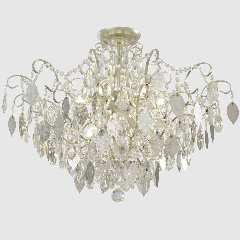 Накладная люстра Crystal Lux ESMIRALDA PL9 SILVER