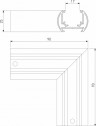 Соединитель угловой L-образный для треков накладных Elektrostandard Slim Magnetic a065259
