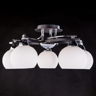 Накладная люстра Eurosvet 9654/5 хром/венге