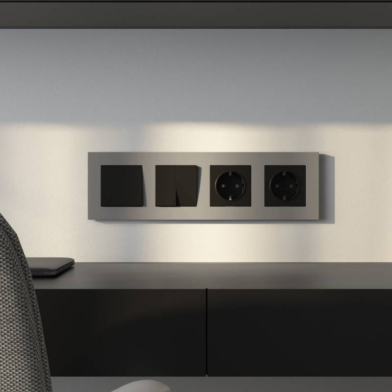 Рамка Werkel W0042917 дымчатый софт