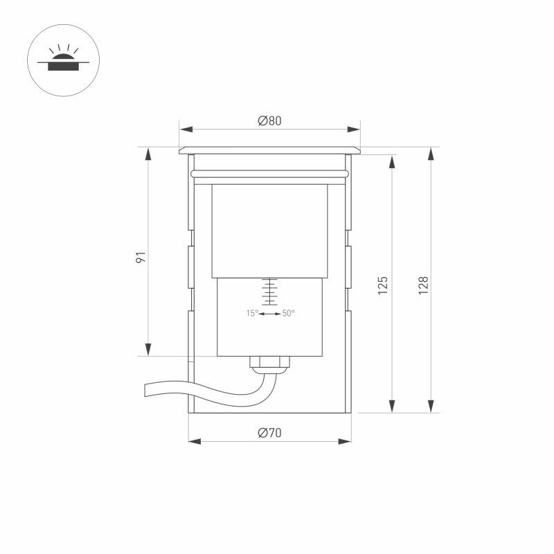Тротуарный светильник Arlight 028065