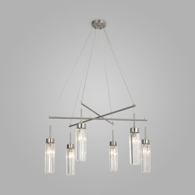 Подвесная люстра Eurosvet 60163/6 никель