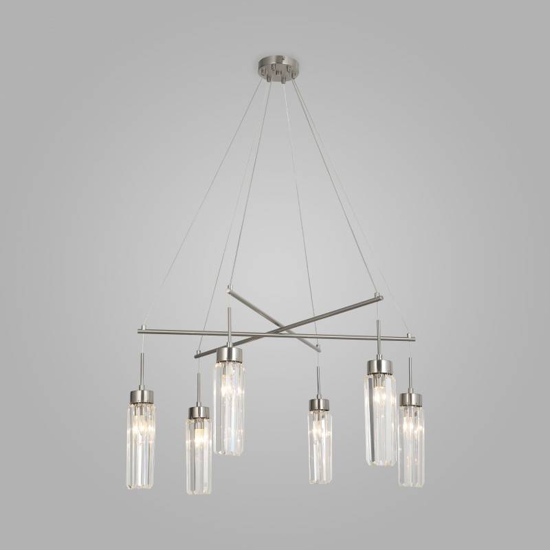 Подвесная люстра Eurosvet 60163/6 никель