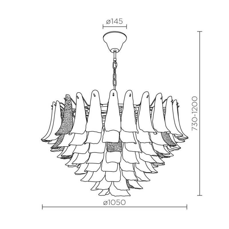 Подвесная люстра MODELUX ML.6777.28P GD